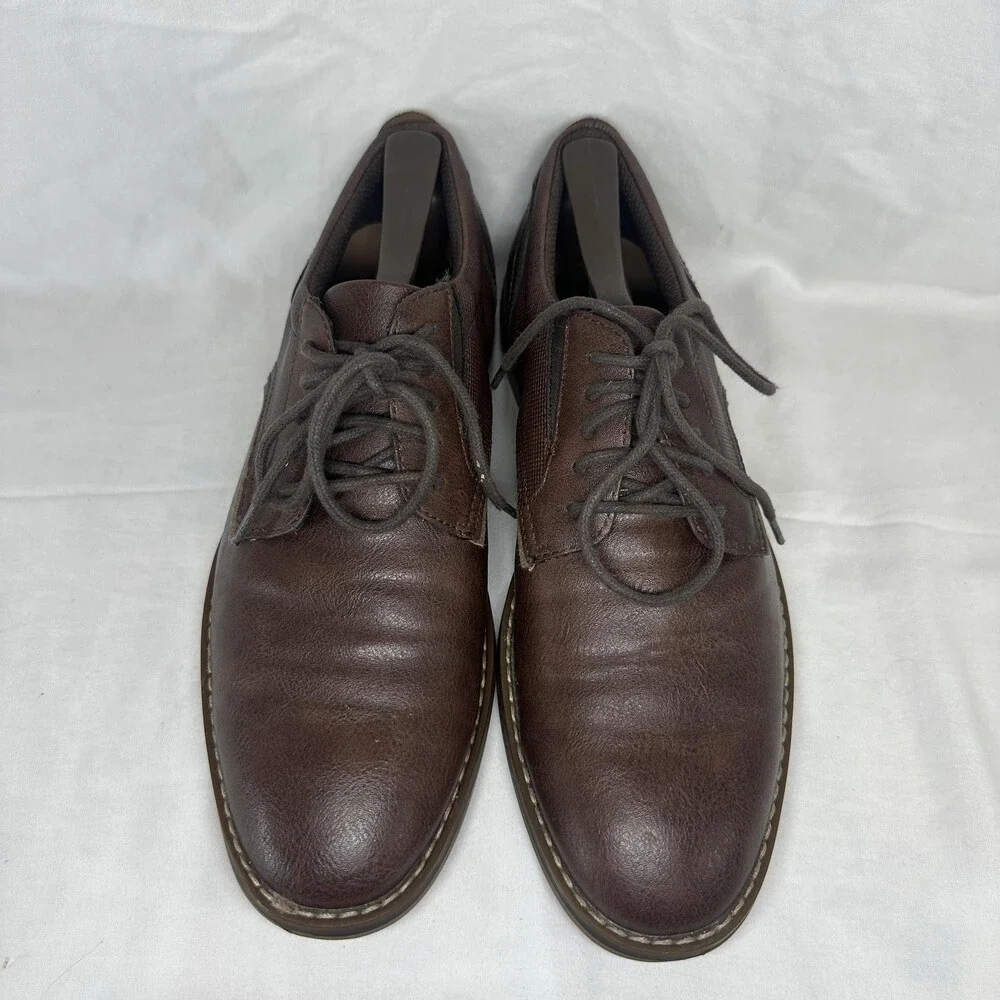 Parker & Sky Shoes Mens Size 7.5 Brown Oxford Dress Lace Up Derby KAYMIN 1075822